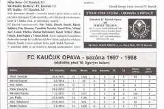 Bulletiny 97 - 98: Opava - Slavia