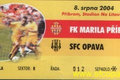 2004 - 2005 1. Příbram - SFC OPAVA