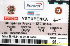 2004 - 2005 3. Sparta - SFC OPAVA