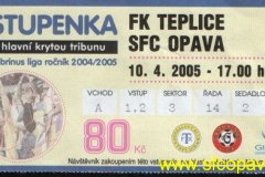 2004 - 2005 22. Teplice - SFC OPAVA