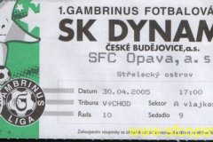 2004 - 2005 25. České Budějovice - SFC OPAVA