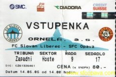 2004 - 2005 27. Liberec - SFC OPAVA
