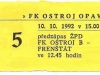 1991 - 1992 Opava - Cheb